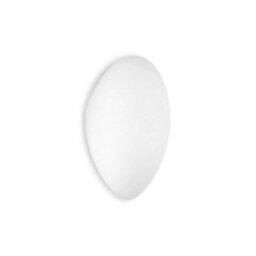 Luminosa Lighting Luminosa Glass 235mm Flush Wall Fixture White E27 60W