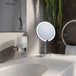 Smedbo Frosted Glass 150Ml Soap Dispenser With Round Wall Mount - thumbnail 2