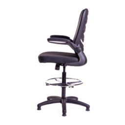 Merlin Draughtsman Chair With Black Fabric Seat - thumbnail 4