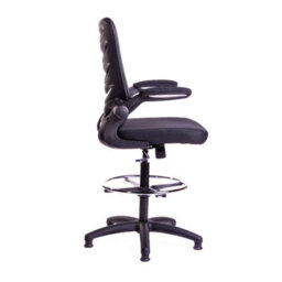 Merlin Draughtsman Chair With Black Fabric Seat - thumbnail 3