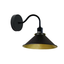 Black Metal Retro Wall Sconce Light Indoor Fitting For Bedroom & Dining Room 2 Pack - thumbnail 8