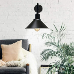 Black Metal Retro Wall Sconce Light Indoor Fitting For Bedroom & Dining Room 2 Pack - thumbnail 7
