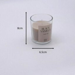 Marco Paul Scented Candle In Glass Jar - Black Vanilla - thumbnail 3
