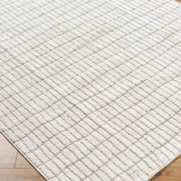 Livabliss Our Pnw Home Cascade-Modern Ivory Taupe Graphic High Pile Living Dining Bedroom Rug 80 X 220 Cm Easy Care, Non Shedding - thumbnail 5