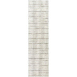 Livabliss Our Pnw Home Cascade-Modern Ivory Taupe Graphic High Pile Living Dining Bedroom Rug 80 X 220 Cm Easy Care, Non Shedding - thumbnail 1