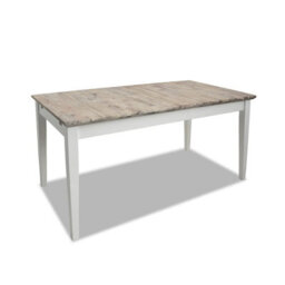Statement Furniture Florence Rectangle Extendable Kitchen Dining Table In White - thumbnail 2