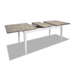 Statement Furniture Florence Rectangle Extendable Kitchen Dining Table In White - thumbnail 6