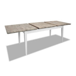 Statement Furniture Florence Rectangle Extendable Kitchen Dining Table In White - thumbnail 5