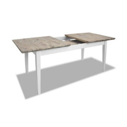 Statement Furniture Florence Rectangle Extendable Kitchen Dining Table In White - thumbnail 7
