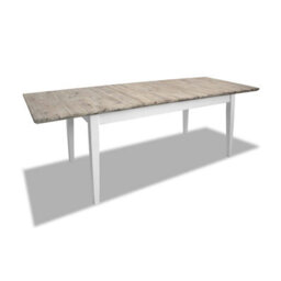 Statement Furniture Florence Rectangle Extendable Kitchen Dining Table In White - thumbnail 4