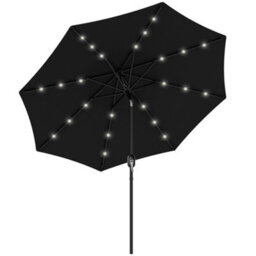 Outsunny 24 Led Solar Powered Parasol Umbrella Garden Tilt Outdoor String Light - thumbnail 2