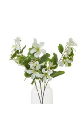 Cream Bauhinia Orchid Spray, Elegant Faux Floral Decor - thumbnail 3
