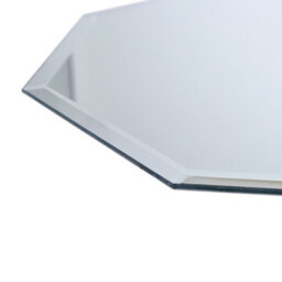 Living And Home Octagonal Frameless Wall Mounted Bathroom Mirror Vanity Mirror Wall Mirror W400 mm X H600 mm - thumbnail 5
