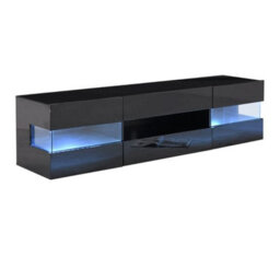 Furniture in Fashion Kirsten High Gloss Tv Stand In Black With Led Lighting - thumbnail 6