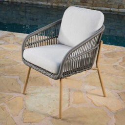 Xample Sunvilla Charme 3 Piece Wicker Bistro Set Aluminium Frame, Sintered Stone Table, All-Weather Wicker, Cushions & Cover - thumbnail 4