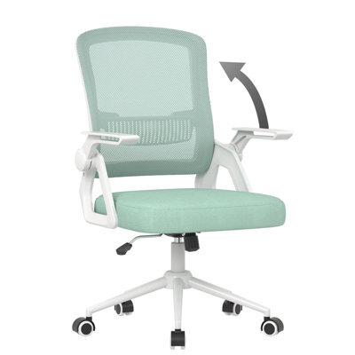 Onemill Executive Office Chair With Padded Seat Cushion, Flip-Up Armrest And Lumbar Support For Home Or Office Use - image 1