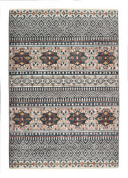 Striped Grey Rug, Modern Rug With 6-7mm Thickness, Grey Striped Rug For Bedroom, Livingroom & Diningroom-160Cm X 230Cm - thumbnail 2