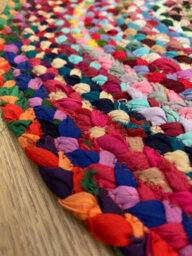 Second Nature Online Prem Love Heart Rug In Multi Colour Recycled Fabric 60 Cm X 90 Cm / Default Title - thumbnail 9