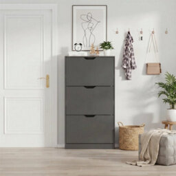 Grey Designs 3-Drawer Bedroom Hallway Shoe Cabinet Storage - thumbnail 4