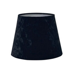 "9"" Black Modern Tapered Velvet Light Shade In 9 Inch Or 11 Inch For Pendant Or Table Lamps In Living Room Or Bedroom"