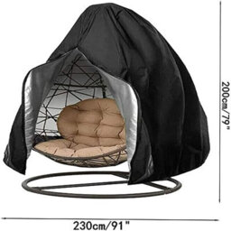 Patio Egg Chair Cover, Waterproof Hanging Heavy Duty Outdoor Swing Cover - thumbnail 5
