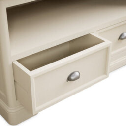 Furniture 48 Ashton Oak And Cream Painted Corner Tv Cabinet - thumbnail 3