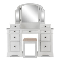Statement Furniture Gainsborough Large 3-Way Dressing Table Mirror - White - thumbnail 4