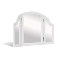 Statement Furniture Gainsborough Large 3-Way Dressing Table Mirror - White - thumbnail 2