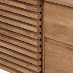 Pacific Lifestyle 2 Door 2 Drawer Wooden Sideboard Natural Eucalyptus Tv Unit Long Scandi Side Storage Cabinet For Living Room - thumbnail 7