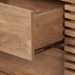 Pacific Lifestyle 2 Door 2 Drawer Wooden Sideboard Natural Eucalyptus Tv Unit Long Scandi Side Storage Cabinet For Living Room - thumbnail 6