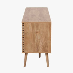 Pacific Lifestyle 2 Door 2 Drawer Wooden Sideboard Natural Eucalyptus Tv Unit Long Scandi Side Storage Cabinet For Living Room - thumbnail 5