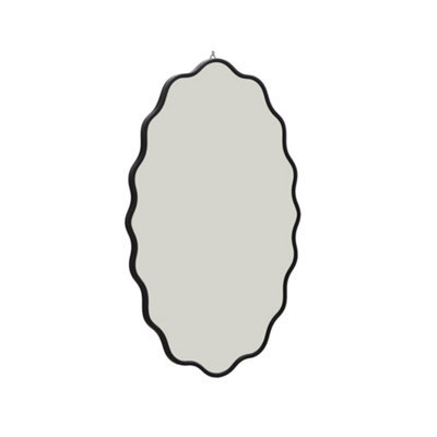 Sweeek - Organic Mirror Wood Decor Black 90X60 Cm - Bruno - image 1