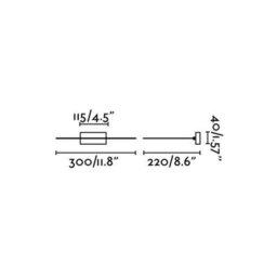 Luminosa Lighting Luminosa Magritte Led Small Picture Wall Light Matt Nickel - thumbnail 3