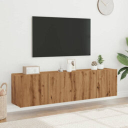 Berkfield Tv Cabinets Wall-Mounted 2 Pcs Artisian Oak 80X30X41 Cm