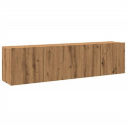 Berkfield Tv Cabinets Wall-Mounted 2 Pcs Artisian Oak 80X30X41 Cm - thumbnail 2