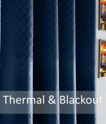Luxury Living Temple Velvet Ring Top Curtains Navy - thumbnail 2