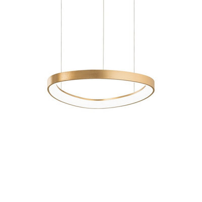 Ideal Lux Gemini 42.5Cm Led Integrated Led Pendant Ceiling Light Brass 2700K
