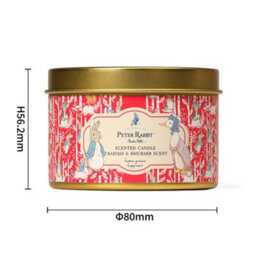 Peter Rabbit™ Radish Rhubarb Scented Tin Candle 1 Wick 25Hr Burn - thumbnail 5