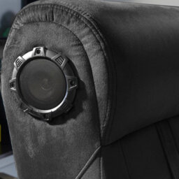 X Rocker Deluxe 4.1 Audio Fabric Console Gaming Chair - Black - thumbnail 4
