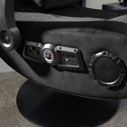 X Rocker Deluxe 4.1 Audio Fabric Console Gaming Chair - Black - thumbnail 3