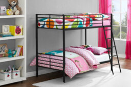 Dorel Home Bunk Bed Convertible Metal Black, Single - thumbnail 4