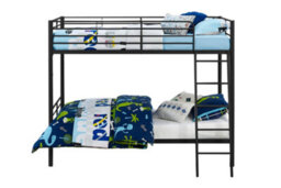 Dorel Home Bunk Bed Convertible Metal Black, Single - thumbnail 3