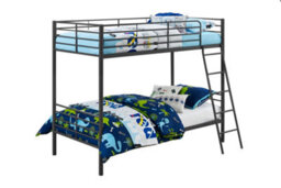 Dorel Home Bunk Bed Convertible Metal Black, Single - thumbnail 2