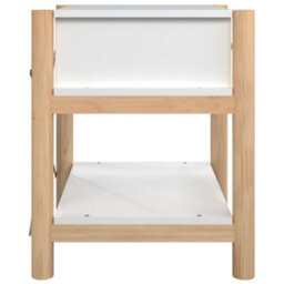 Berkfield Classic Bedside Tables 2Pcs White 42X38X45 Cm Engineered Wood - thumbnail 7