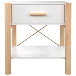 Berkfield Classic Bedside Tables 2Pcs White 42X38X45 Cm Engineered Wood - thumbnail 6