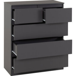 Seconique Malvern 3+2 Drawer Chest - Grey - thumbnail 3