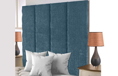"Adore Designs Stafford Chenille 3Ft Single 36"" Headboard - Aqua"