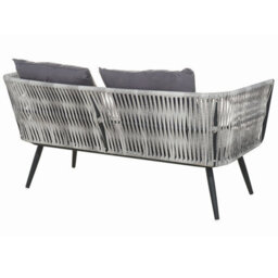Beliani Garden Lounge Set With Table 4 Seater Ragusa Pe Rattan Grey - thumbnail 5