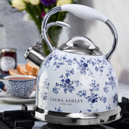 Laura Ashley 2.5L Stove Top Kettle,fast Boil Whistling Kettle For Gas Hob,induction Hob Silicon Coated Cool Handle Camping Kettle - thumbnail 3