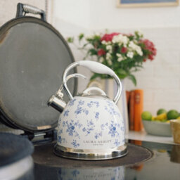 Laura Ashley 2.5L Stove Top Kettle,fast Boil Whistling Kettle For Gas Hob,induction Hob Silicon Coated Cool Handle Camping Kettle - thumbnail 2